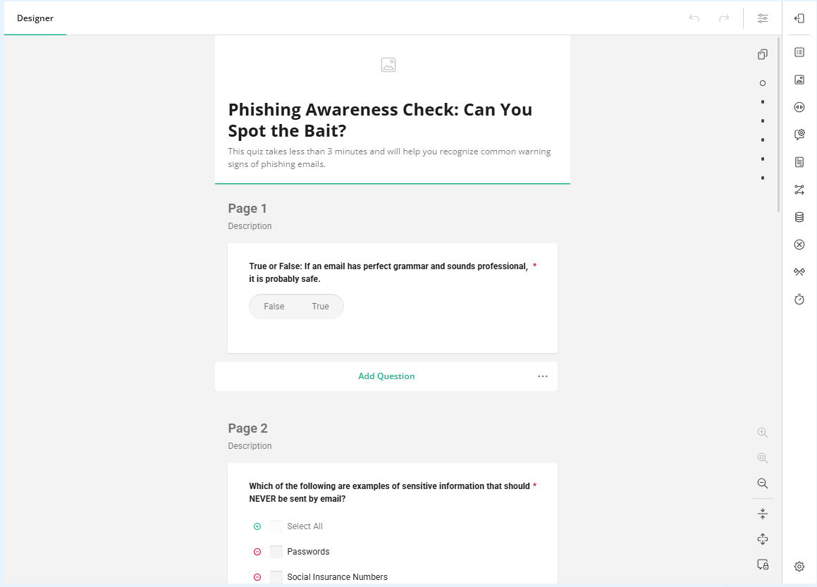 CANsurvey drag-and-drop survey designer